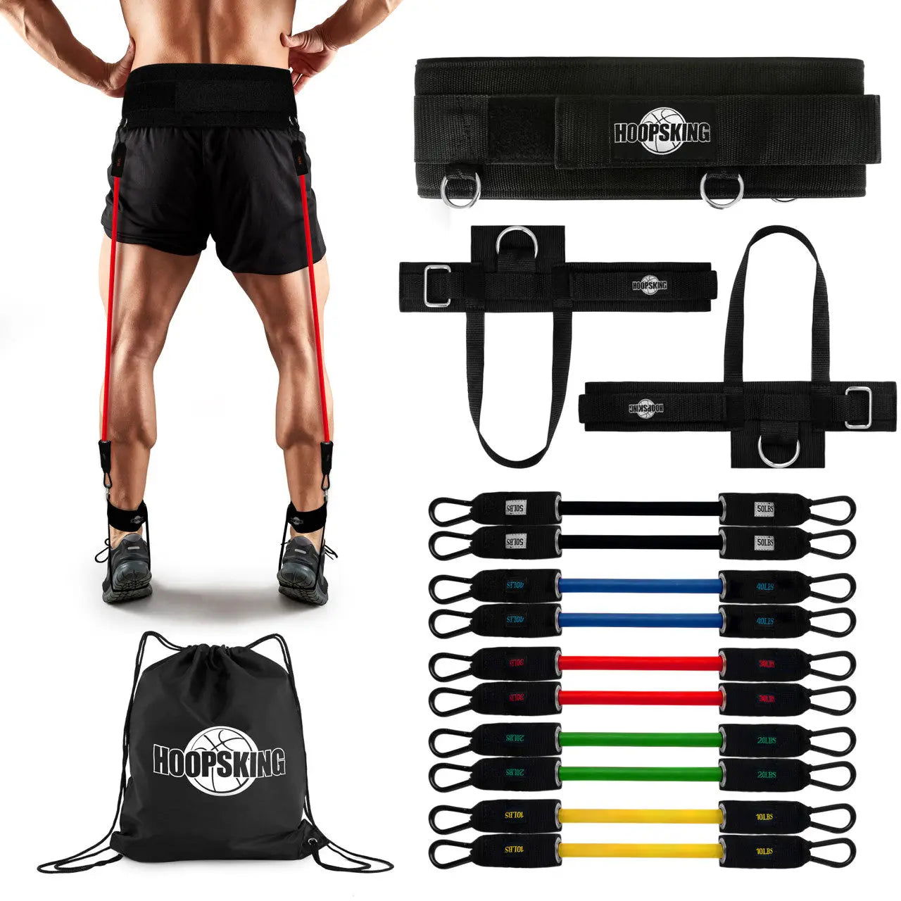 Vertical Jump Trainer Resistance Bands Waist To Heels