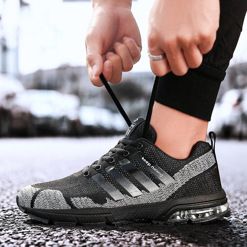 Men's Air Cushion Breathable Running Sneakers Athletic Shoes