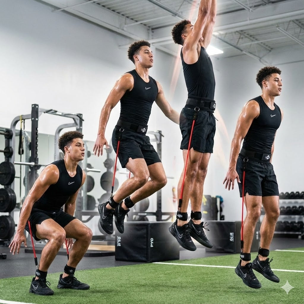 Vertical Jump Trainer Resistance Bands Waist To Heels